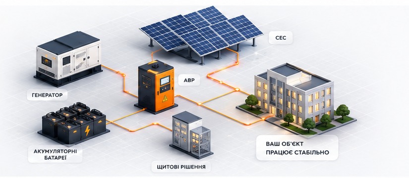Система резервного питания для ОСББ и бизнеса